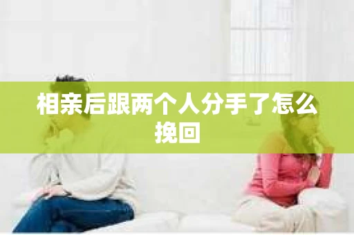 相亲后跟两个人分手了怎么挽回