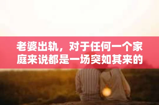 老婆出轨，对于任何一个家庭来说都是一场突如其来的风暴。面对这样的困境，如何挽回婚姻，重拾家庭的和谐，成为了许多人迫切想要了解的问题。今天，我们就来聊聊这个敏感而现实的话题——老婆出轨最好的挽回办法。