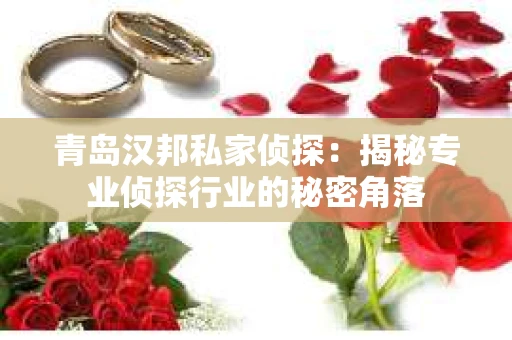 青岛汉邦私家侦探：揭秘专业侦探行业的秘密角落