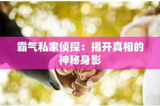 霸气私家侦探：揭开真相的神秘身影