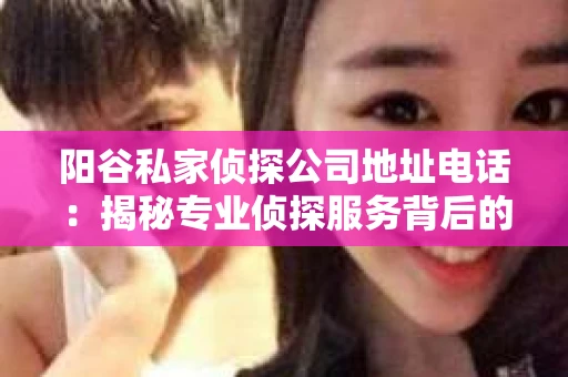 阳谷私家侦探公司地址电话：揭秘专业侦探服务背后的故事