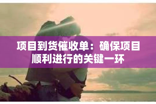 项目到货催收单：确保项目顺利进行的关键一环