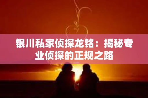 银川私家侦探龙铭：揭秘专业侦探的正规之路