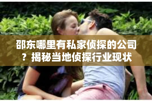 邵东哪里有私家侦探的公司？揭秘当地侦探行业现状
