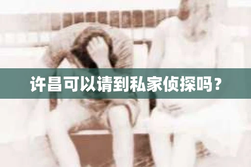 许昌可以请到私家侦探吗？