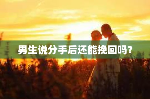 男生说分手后还能挽回吗？