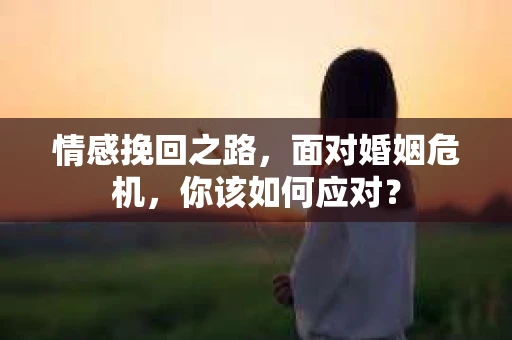 情感挽回之路，面对婚姻危机，你该如何应对？