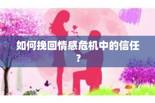 如何挽回情感危机中的信任？
